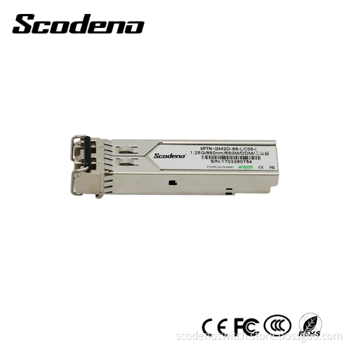 Scodeno OEM Industrial Class Copper RJ45 Transceiver SFP Module 1.25G Fiber Optical Equipment